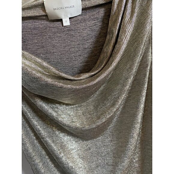 Brochu Walker Cowl Neck Sleeveless Nova Top + Rita Pull On Jogger Gold NWOT - Picture 5 of 13